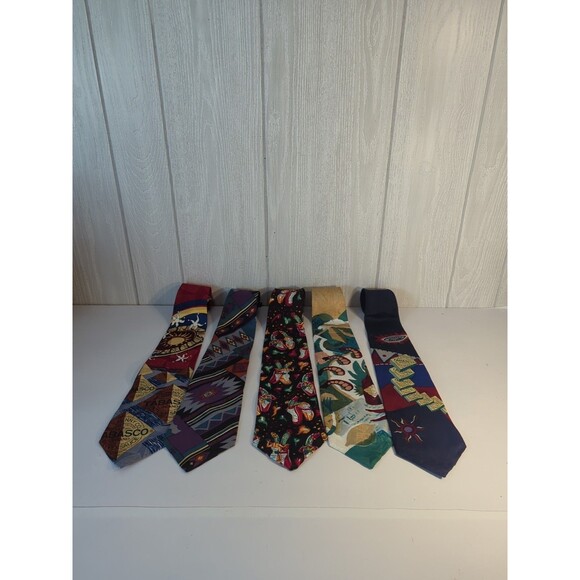 VTG Tabasco Ties Bundle Set Of 5 - Picture 2 of 7